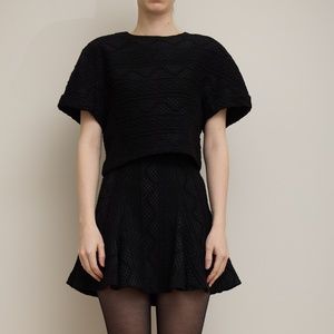 Alice + Olivia skirt and top set, black, 0